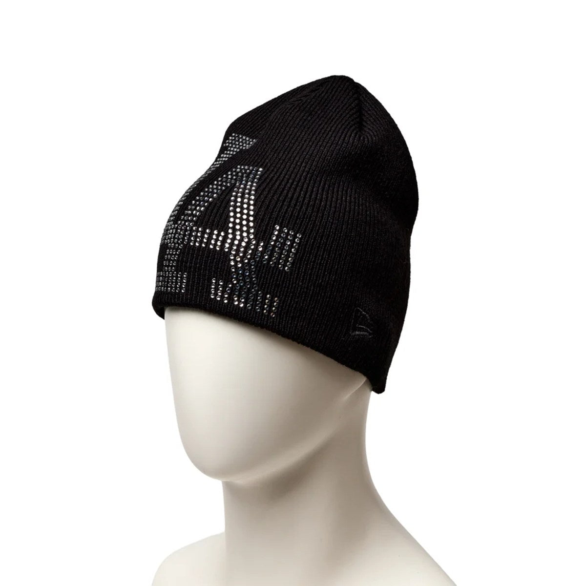 NEW ERA - Los Angeles Dodgers BASIC BEANIE Rhinestone BIG LOGO BLACK 【15119769】