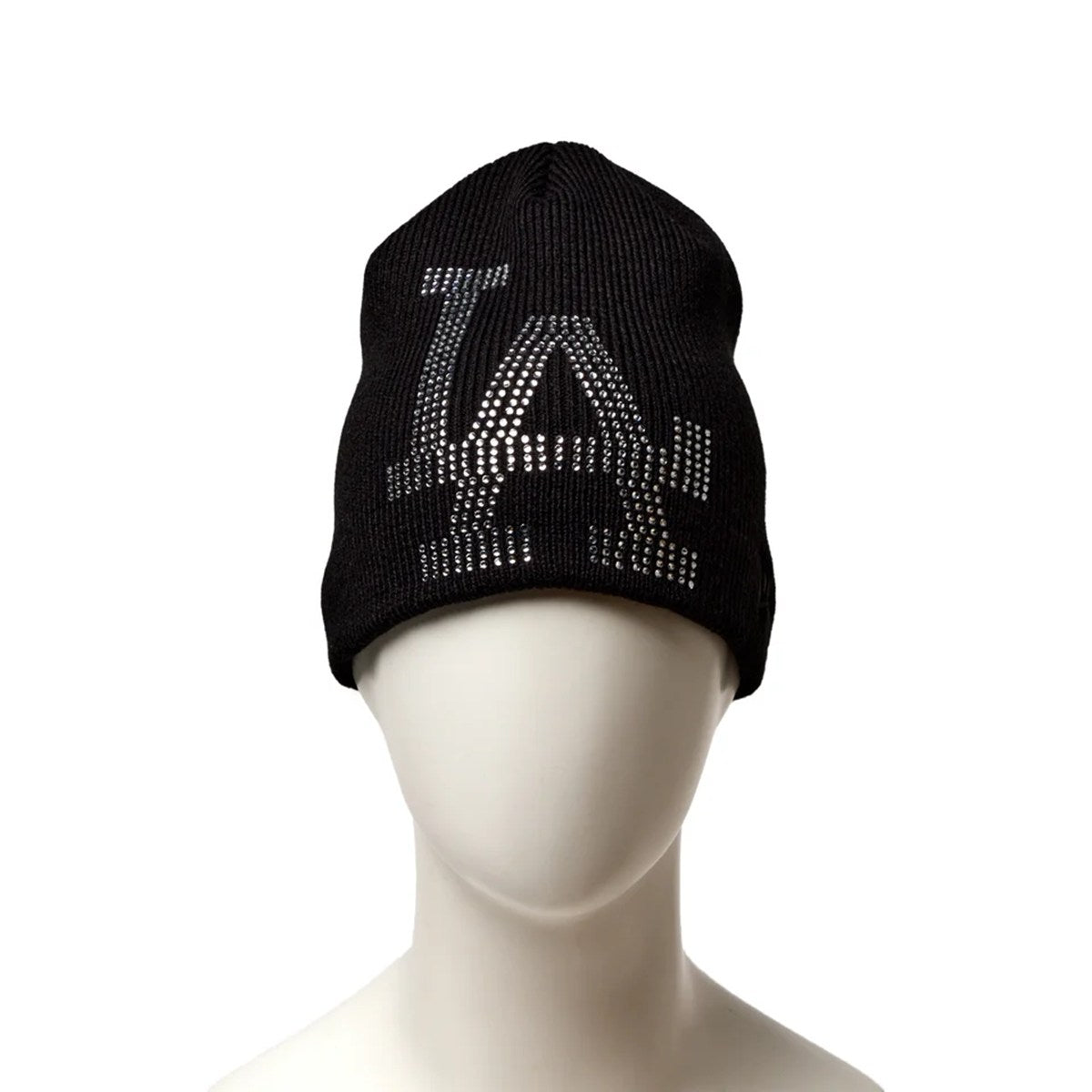 NEW ERA - Los Angeles Dodgers BASIC BEANIE Rhinestone BIG LOGO BLACK 【15119769】