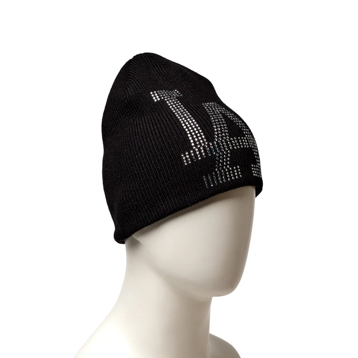 NEW ERA - Los Angeles Dodgers BASIC BEANIE Rhinestone BIG LOGO BLACK 【15119769】