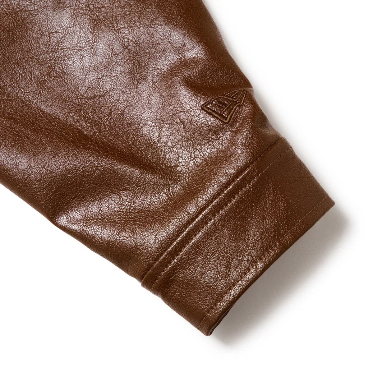 NEW ERA - Los Angeles Dodgers SYNTHETIC LEATHER JACKET BROWN