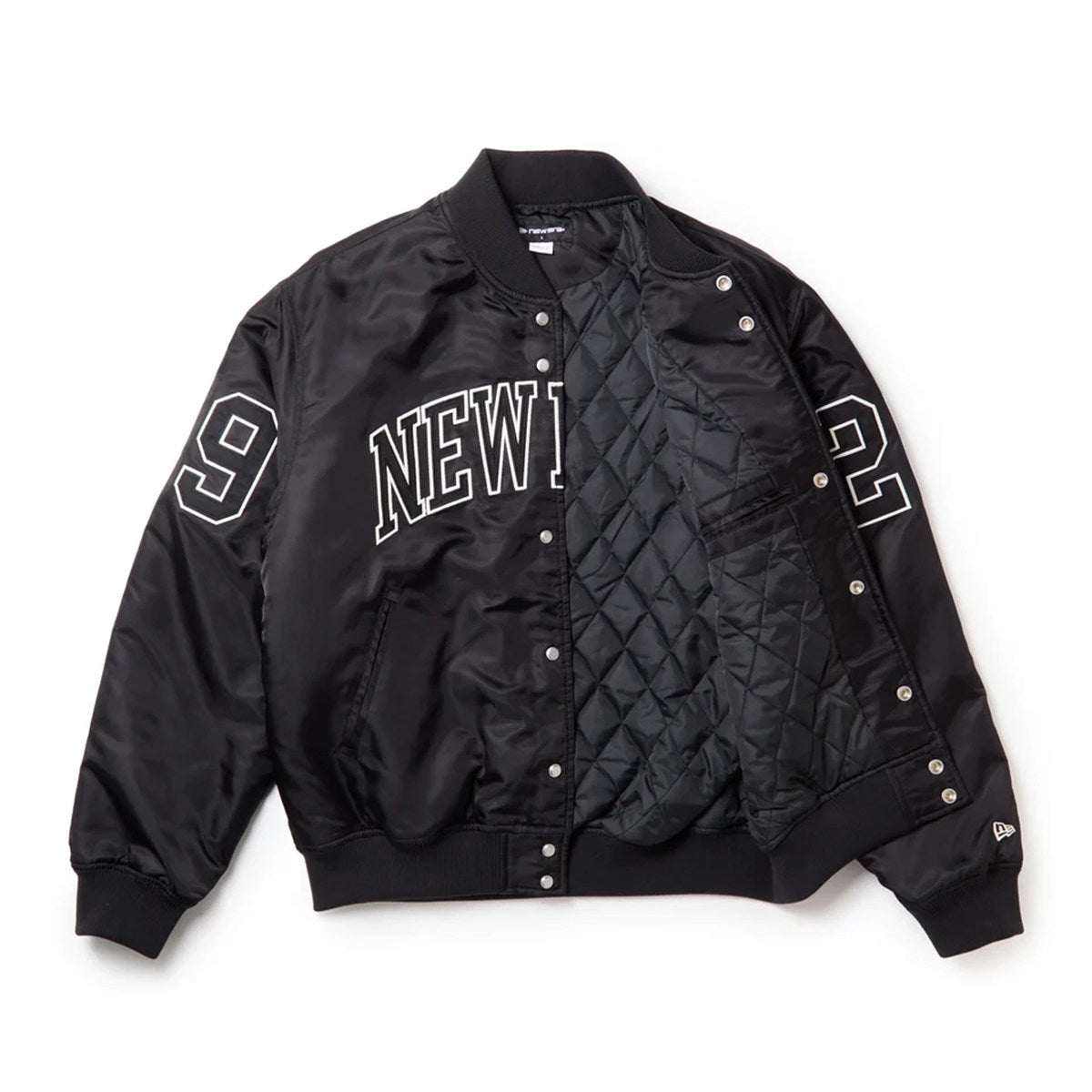 NEW ERA - NYLON VARSITY JACKET BLACK【15129327】 – HOMEGAME TOKYO