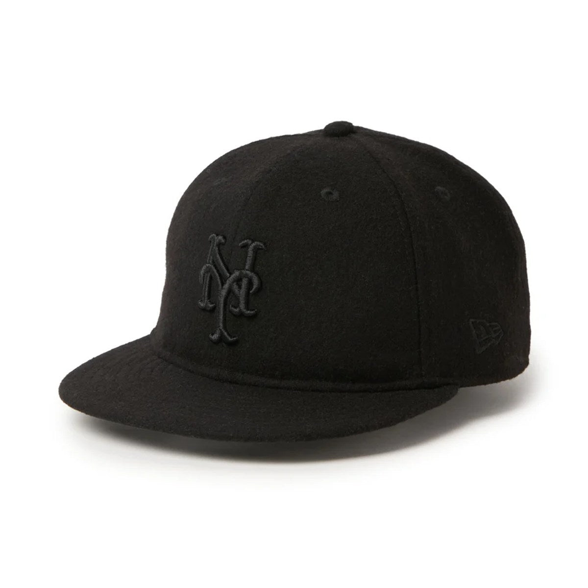 NEW ERA - New York Mets Leather Strap MLB Wool Melton BLACK【15136998】