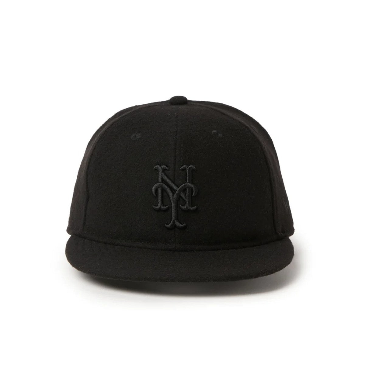 NEW ERA - New York Mets Leather Strap MLB Wool Melton BLACK【15136998】