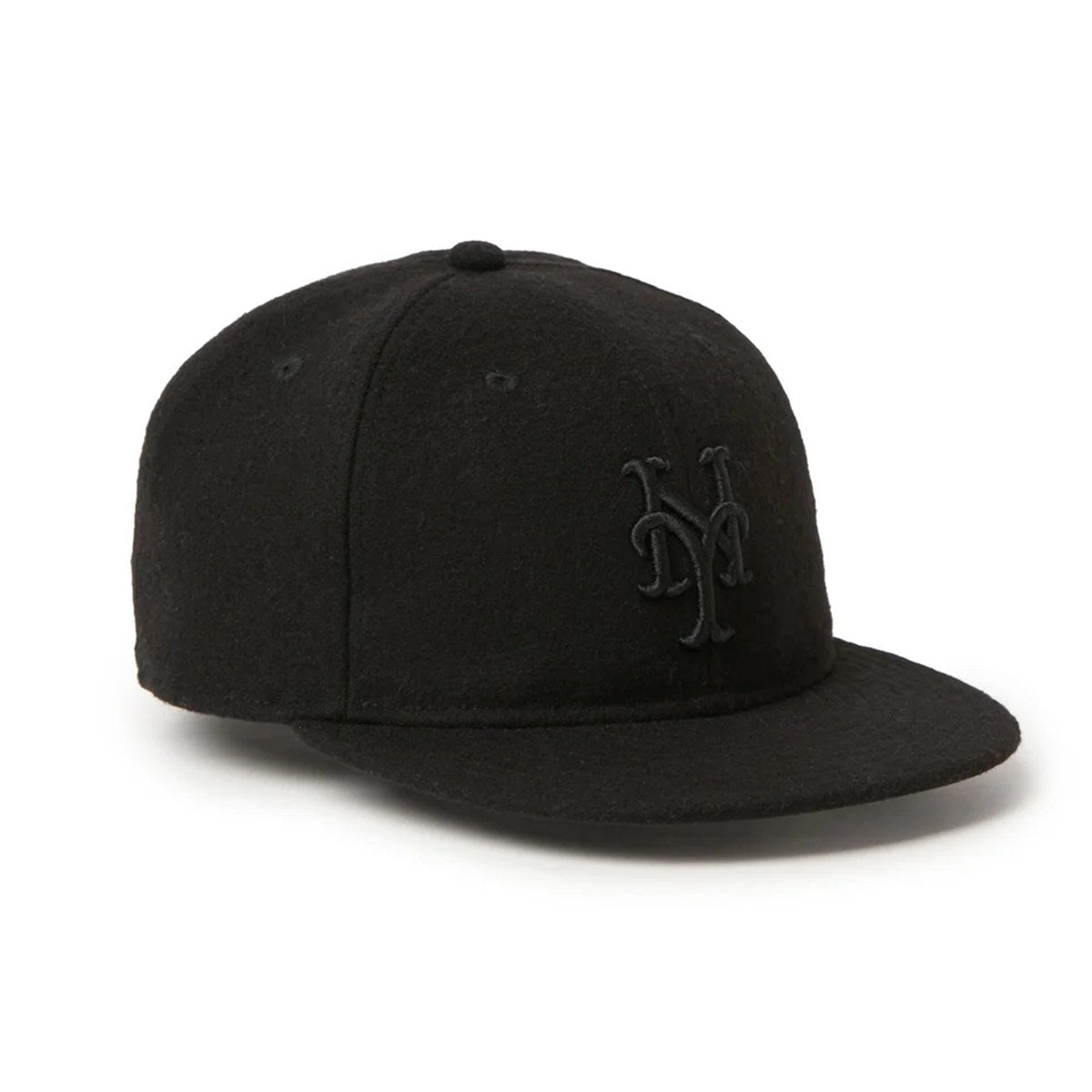 NEW ERA - New York Mets Leather Strap MLB Wool Melton BLACK【15136998】