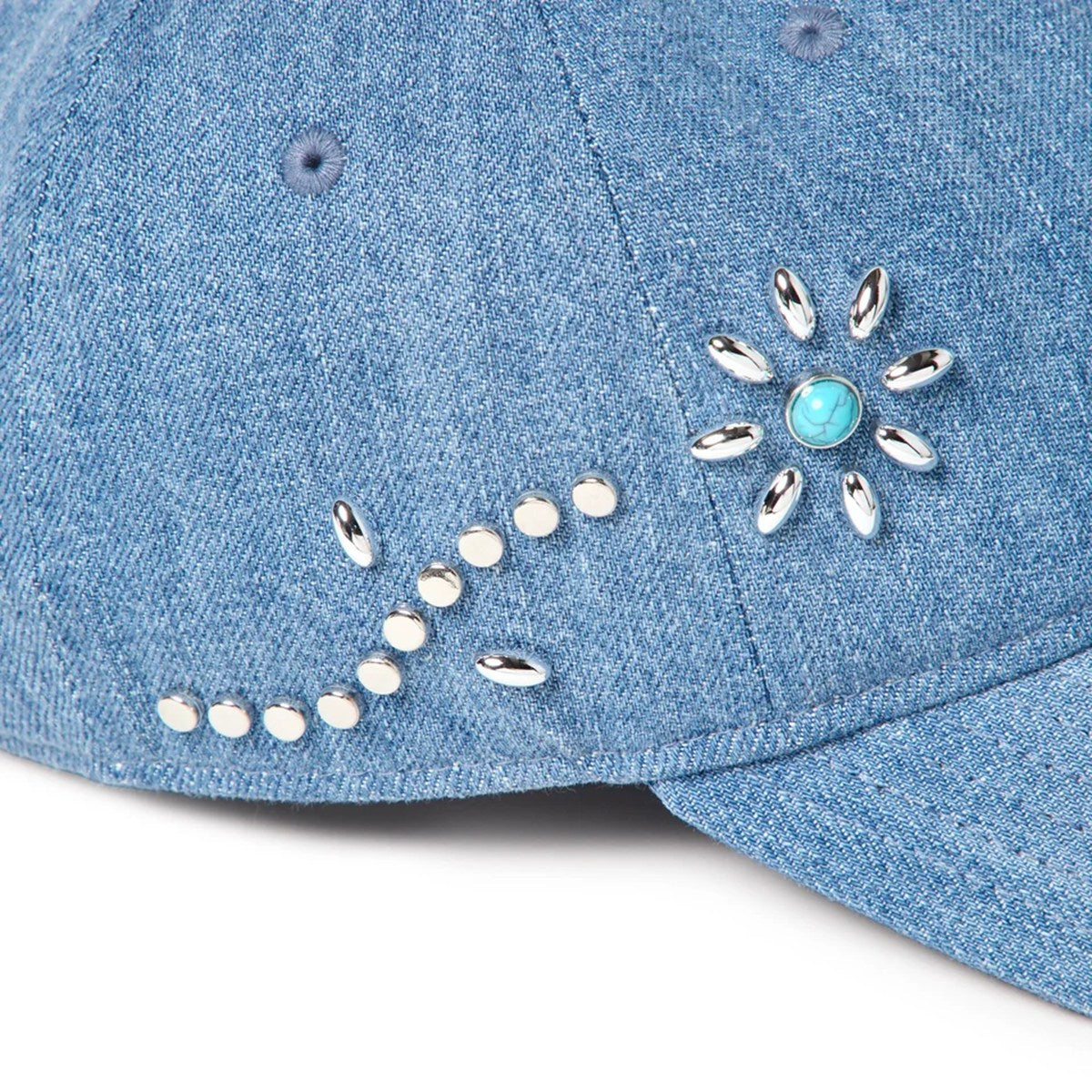 NEW ERA - 9FORTY UNST STUDS WASHED DENIM 【15137036】