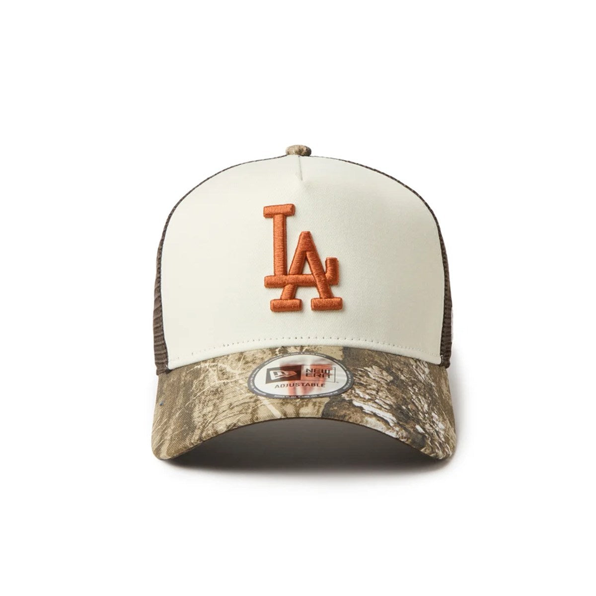 NEW ERA - Los Angeles Dodgers 9FORTY A-FRAME MLB REALTREE CAMO/CHROME WHITE【15137101】