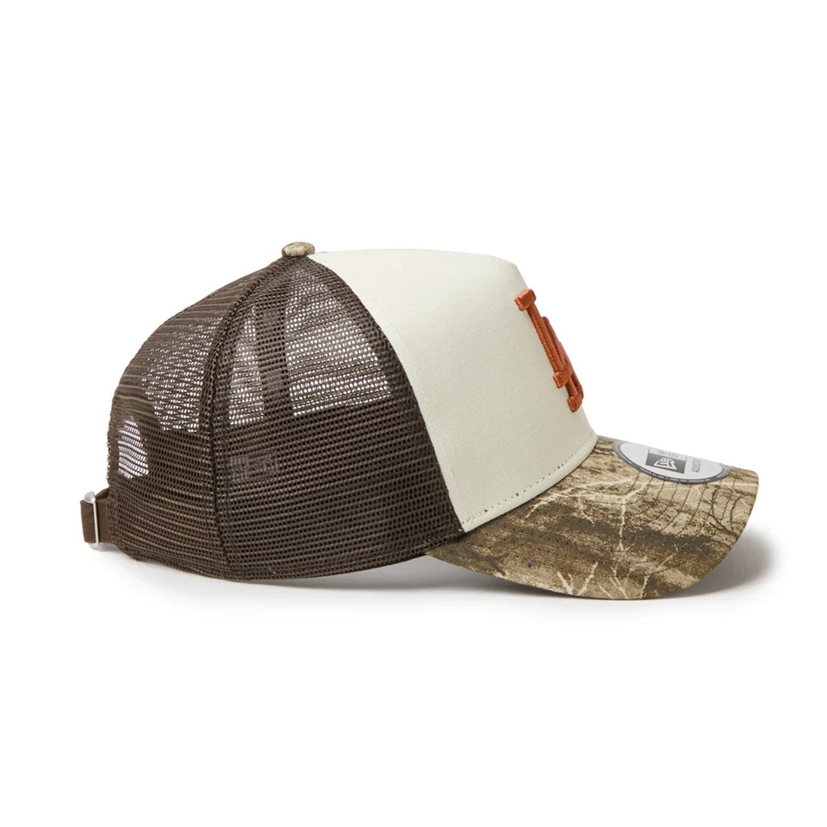 NEW ERA - Los Angeles Dodgers 9FORTY A-FRAME MLB REALTREE CAMO/CHROME WHITE【15137101】