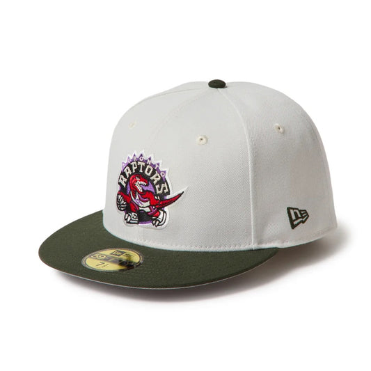 NEW ERA - Toronto Raptors 59FIFTY NBA Hardwood Classics Sandy Linen/Dark Seaweed【15137336】