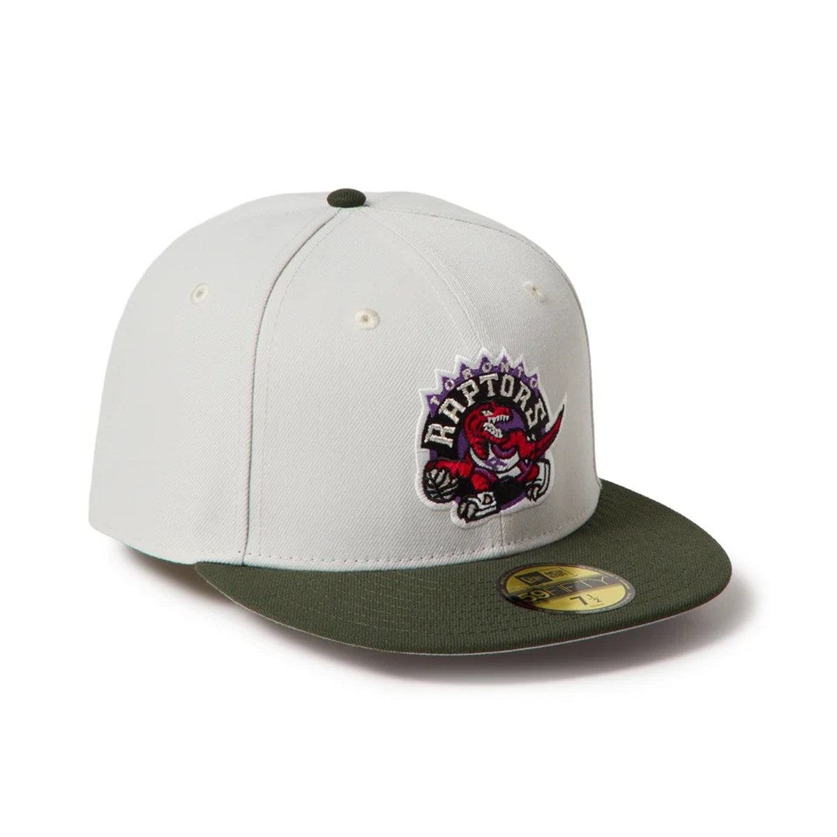 NEW ERA - Toronto Raptors 59FIFTY NBA Hardwood Classics Sandy Linen/Dark Seaweed【15137336】