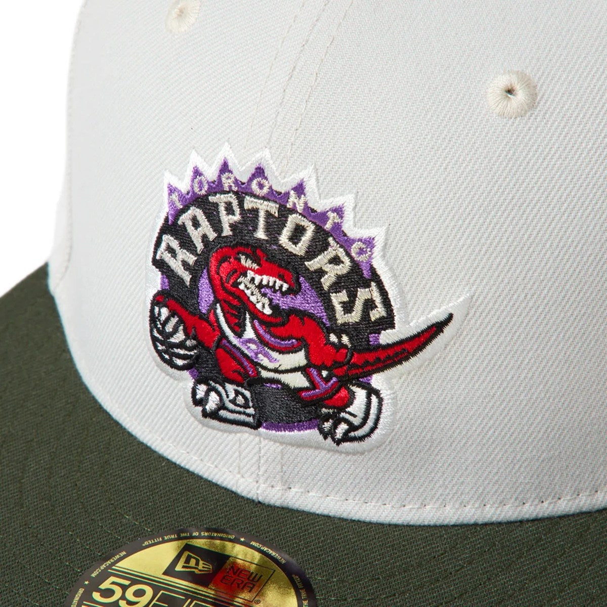 NEW ERA - Toronto Raptors 59FIFTY NBA Hardwood Classics Sandy Linen/Dark Seaweed【15137336】