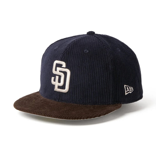 NEW ERA - San Diego Padres 59FIFTY CORDUROY NAVY/BROWN 【15137344】