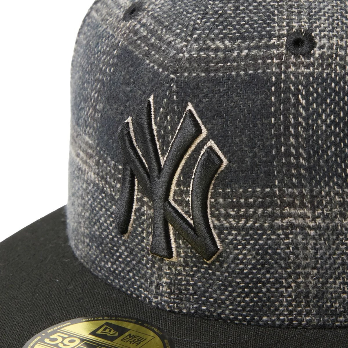 NEW ERA - New York Yankees 59FIFTY MLB Plaid BLACK/BLACK 【15137355】