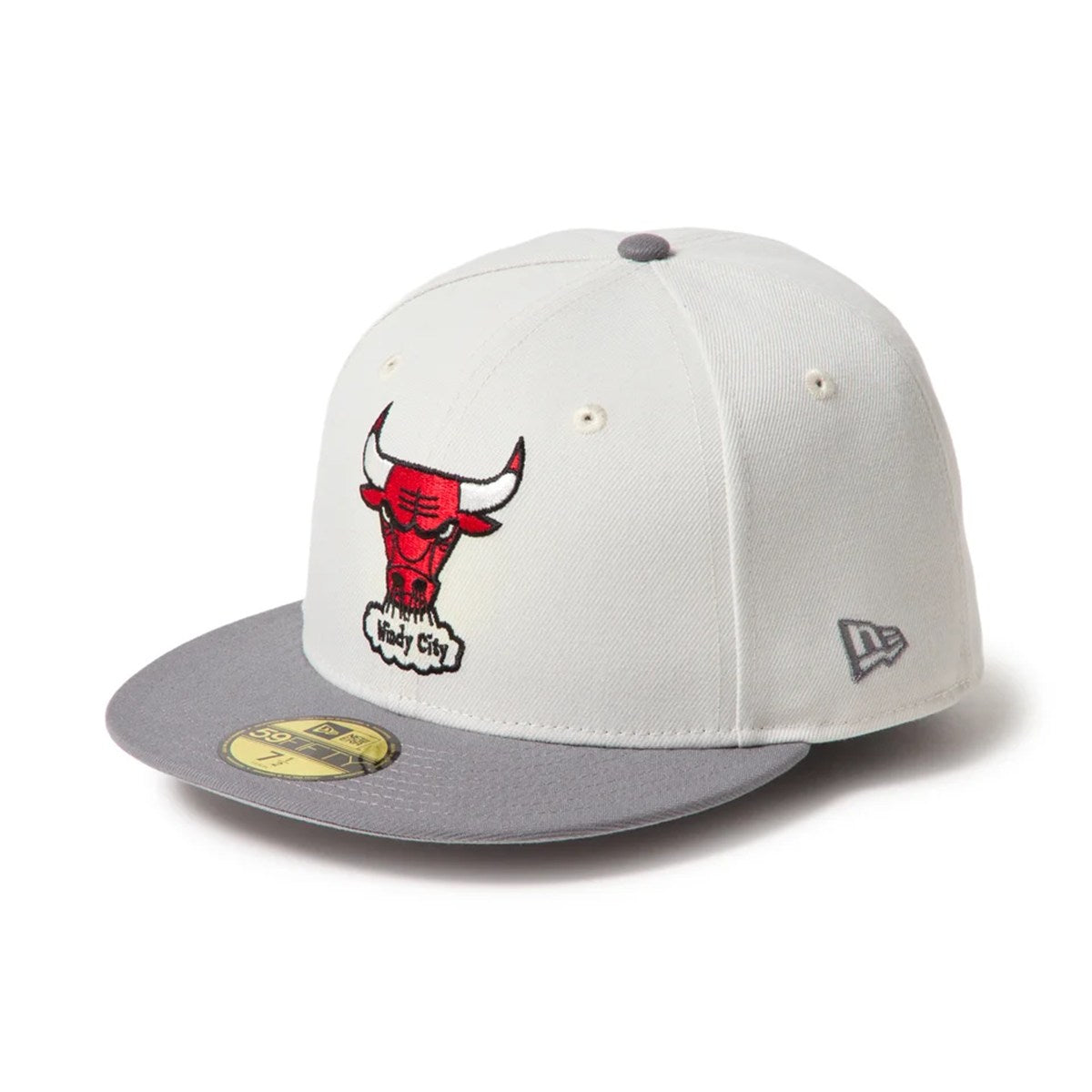 NEW ERA - Chicago Bulls 59FIFTY NBA Hardwood Classics Sandy Linen/Storm Gray【15137391】