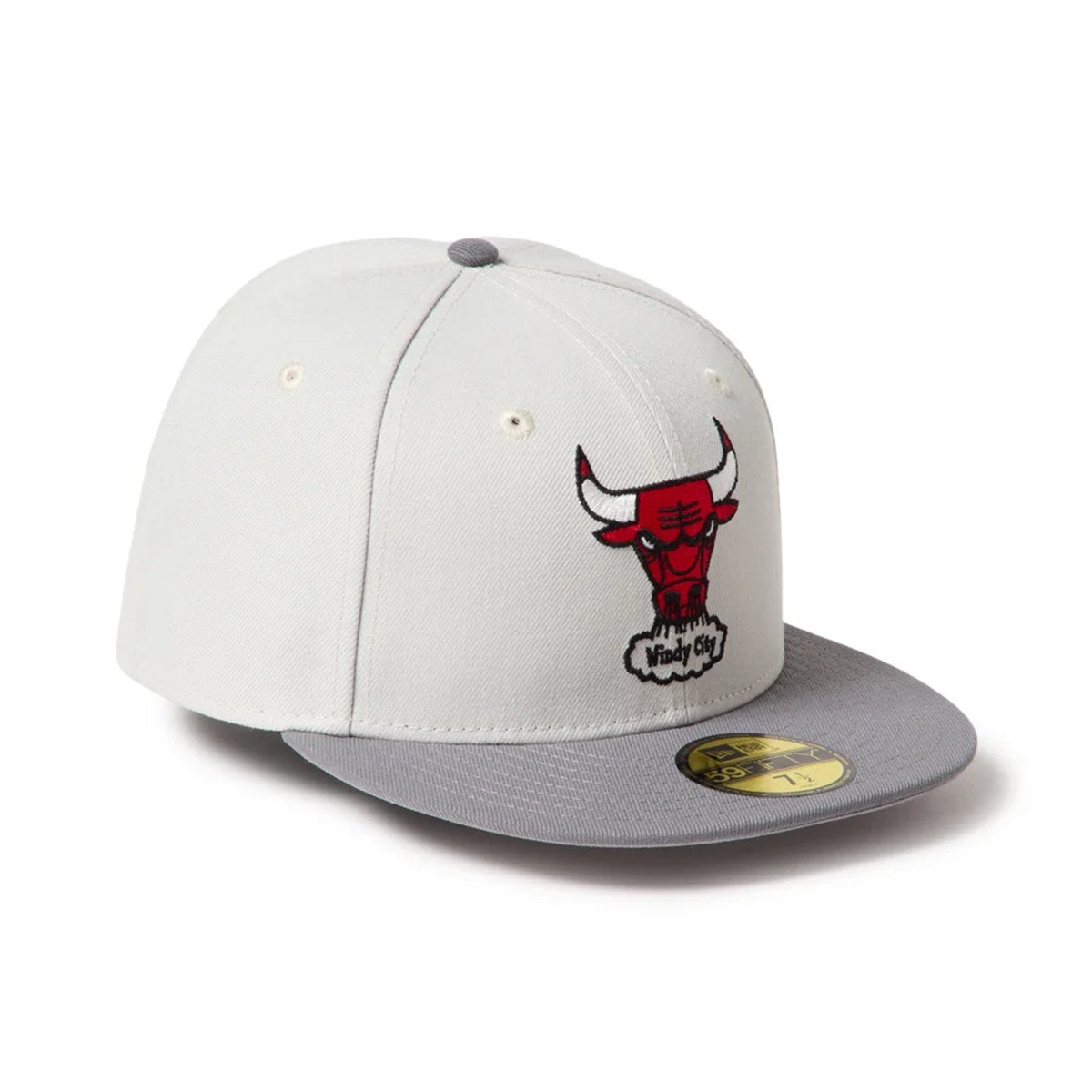NEW ERA - Chicago Bulls 59FIFTY NBA Hardwood Classics Sandy Linen/Storm Gray【15137391】