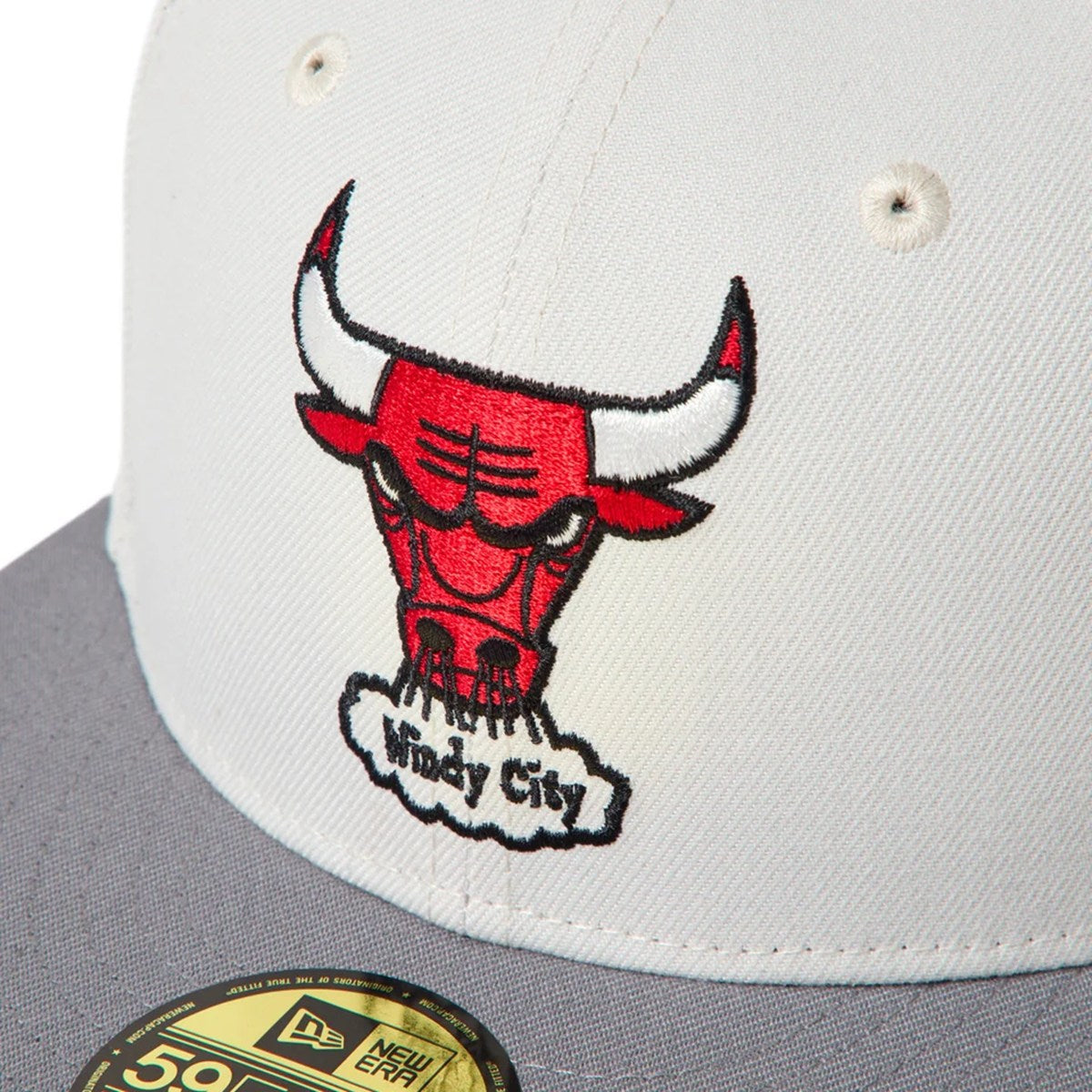 NEW ERA - Chicago Bulls 59FIFTY NBA Hardwood Classics Sandy Linen/Storm Gray【15137391】
