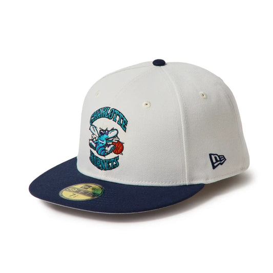 NEW ERA - Charlotte Hornets 59FIFTY NBA Hardwood Classics Sandy Linen/Oceanside Blue【15137392】