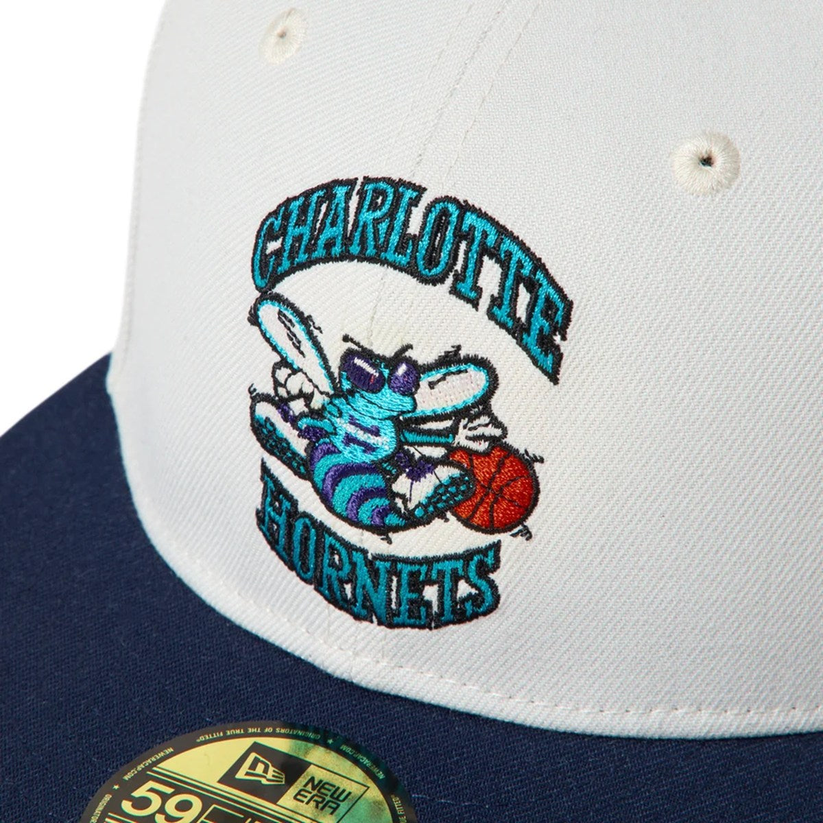 NEW ERA - Charlotte Hornets 59FIFTY NBA Hardwood Classics Sandy Linen/Oceanside Blue【15137392】