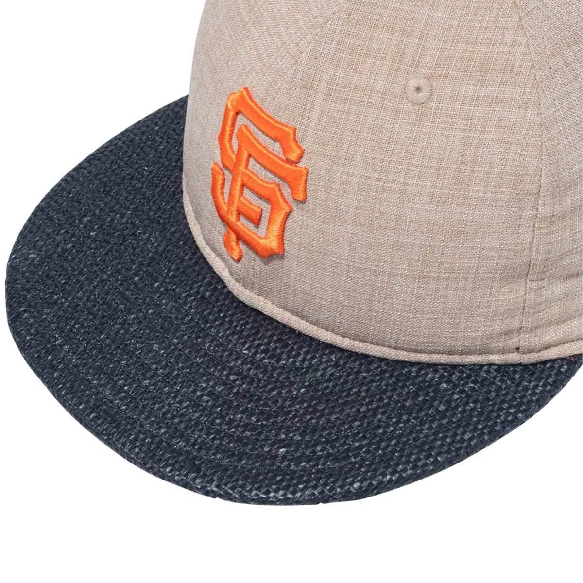 NEW ERA - San Francisco Giants 59FIFTY Soft Buckram Paper Visor BEIGE/BLACK【15164988】