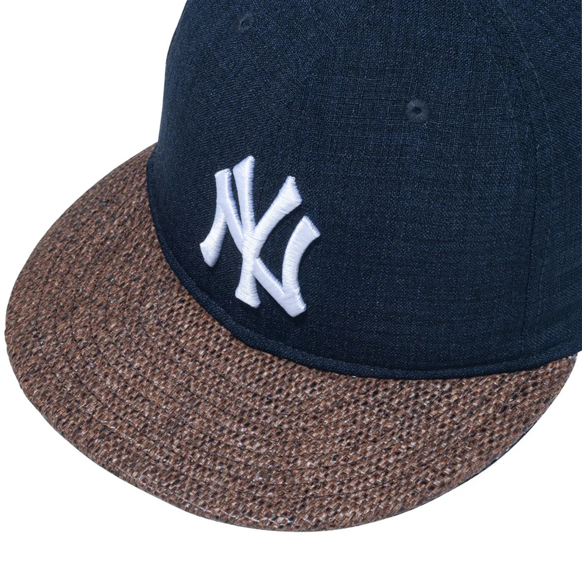 NEW ERA - New York Yankees 59FIFTY Soft Buckram Paper Visor NAVY/BROWN【15164990】