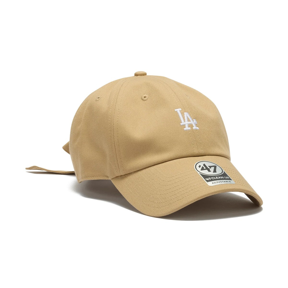 ’47 - Los Angeles Dodgers CLEAN UP BOW BACK KHAKI 【15173438 47A CLP-MLB-LOSDOD-BOWBACK-GW-KHA】