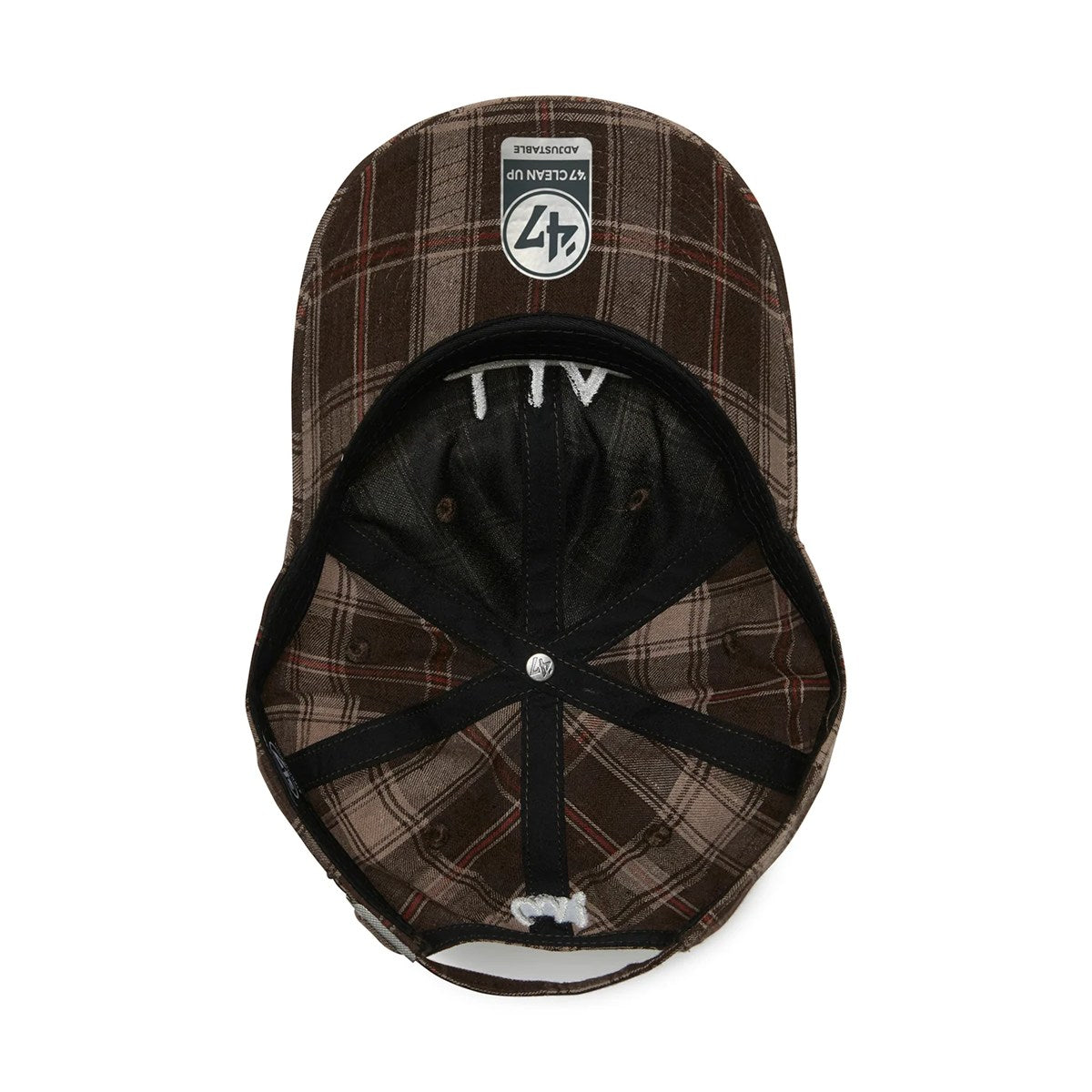 '47 - HIKARI SHIBATA Haim CLEAN UP CHECK BROWN 【15173474】