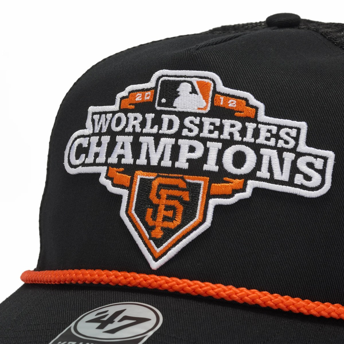 ’47 - San Francisco Giants HITCH COOPERSTOWN MESH BLACK 【15173568 47A BCWS-CHMPH22GWP-BK12】