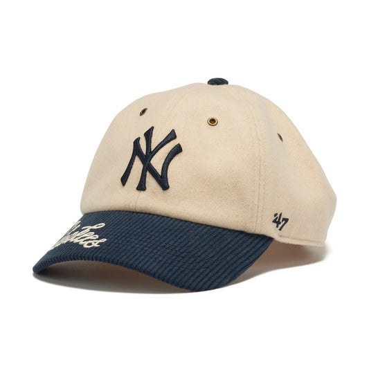 '47 - New York Yankees CLEAN UP ROPE SCRIPT NATURAL/NAVY 【15173599】