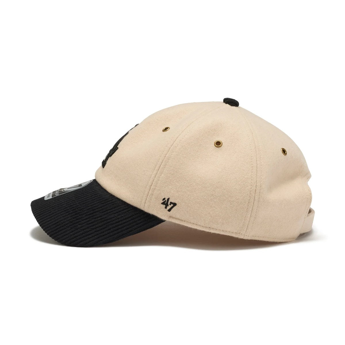'47 - Los Angeles Dodgers CLEAN UP  ROPE SCRIPT NATURAL/BLACK 【15173600】