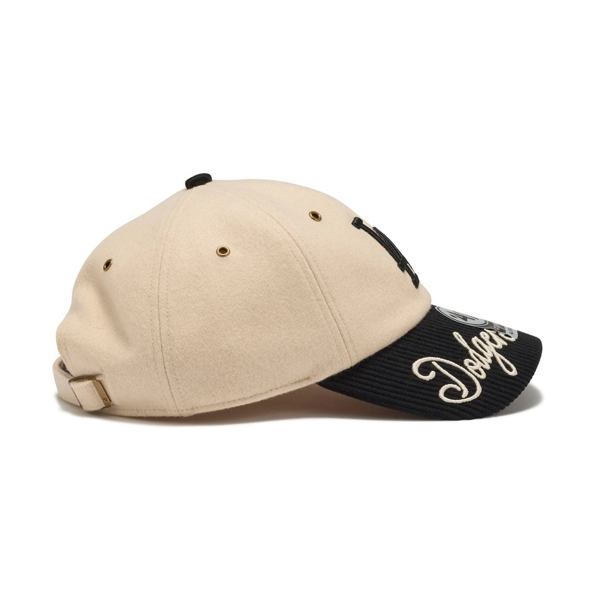 '47 - Los Angeles Dodgers CLEAN UP  ROPE SCRIPT NATURAL/BLACK 【15173600】