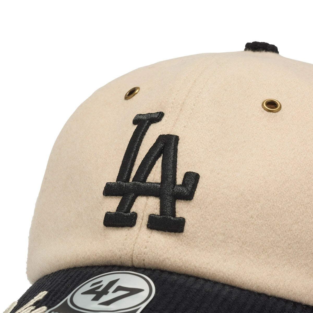 '47 - Los Angeles Dodgers CLEAN UP  ROPE SCRIPT NATURAL/BLACK 【15173600】