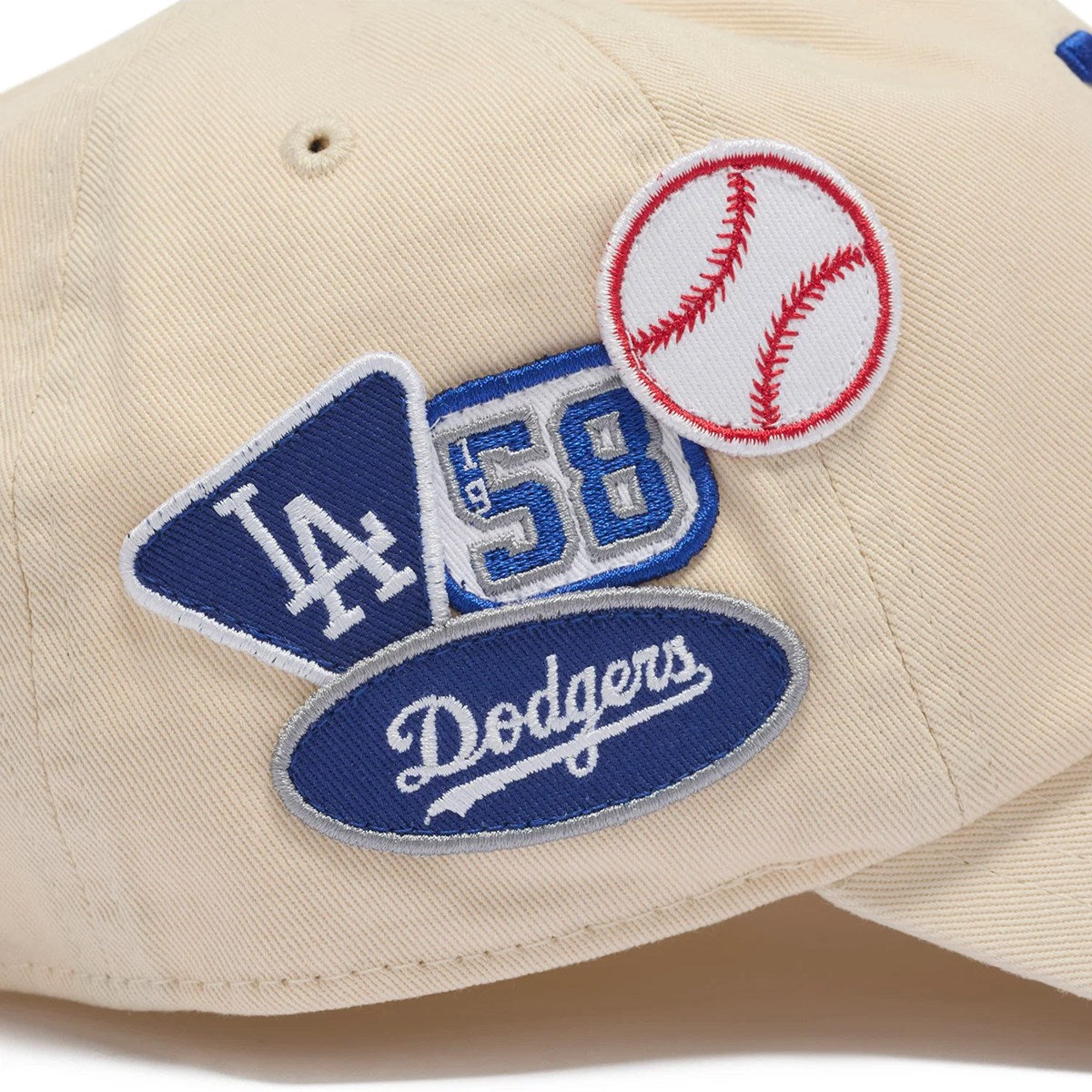 ’47 - Los Angeles Dodgers CLEAN UP BADGES NATURAL 【15173703 47A B-BDGES12GWS-NT】