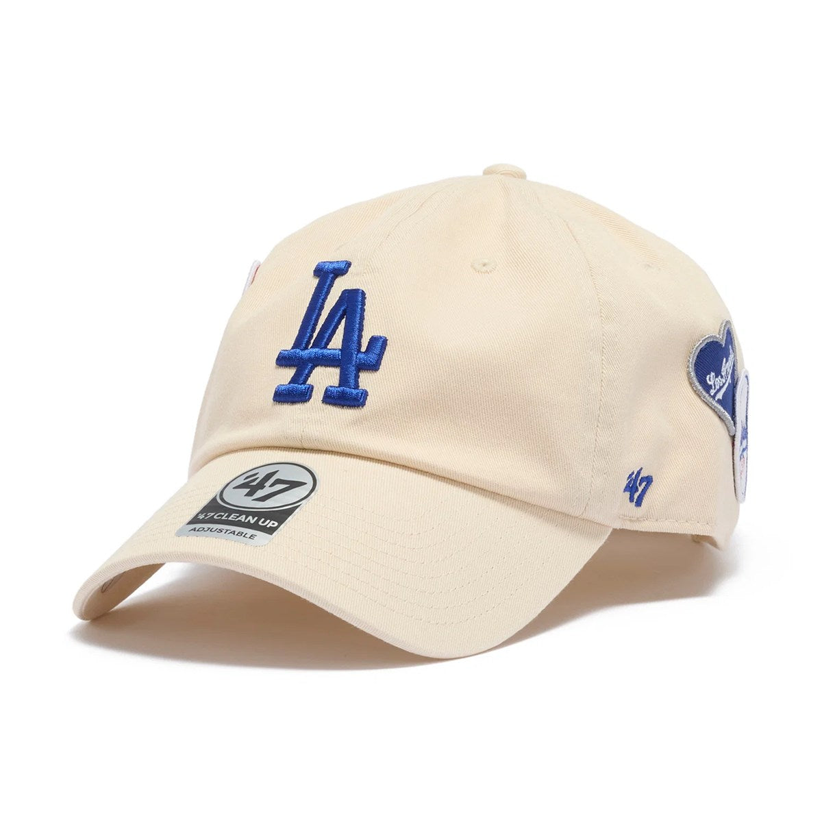 ’47 - Los Angeles Dodgers CLEAN UP BADGES NATURAL 【15173703 47A B-BDGES12GWS-NT】
