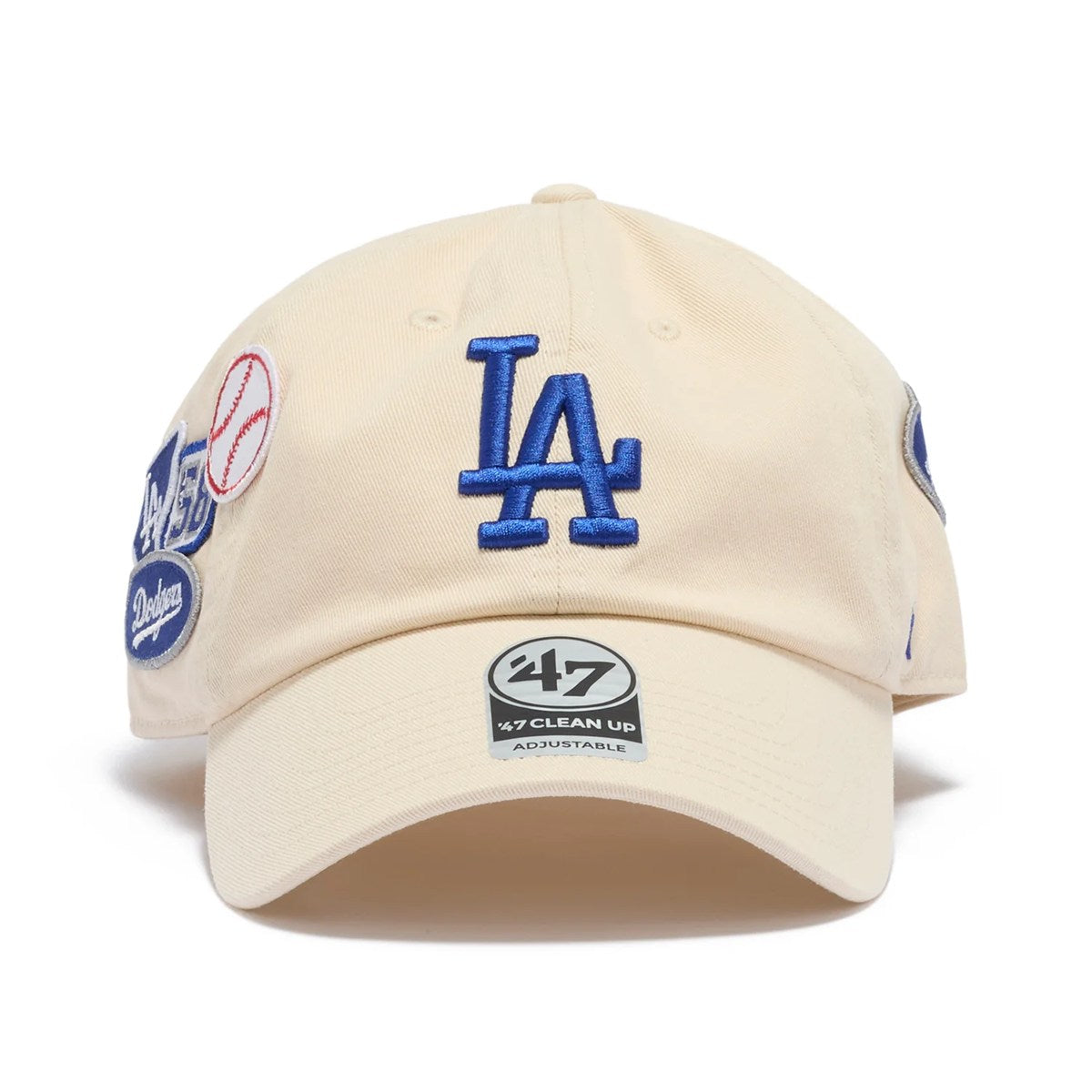 ’47 - Los Angeles Dodgers CLEAN UP BADGES NATURAL 【15173703 47A B-BDGES12GWS-NT】
