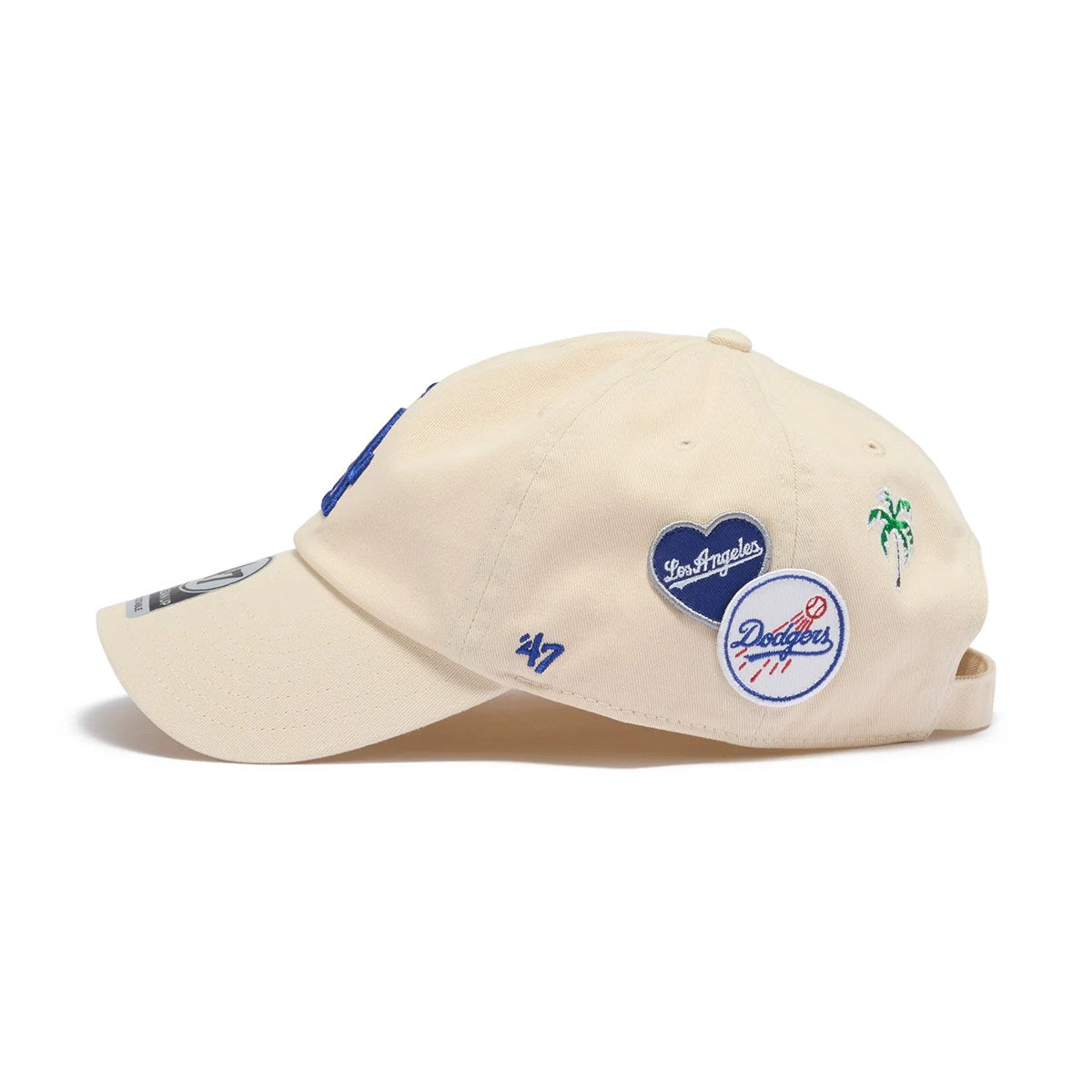 ’47 - Los Angeles Dodgers CLEAN UP BADGES NATURAL 【15173703 47A B-BDGES12GWS-NT】