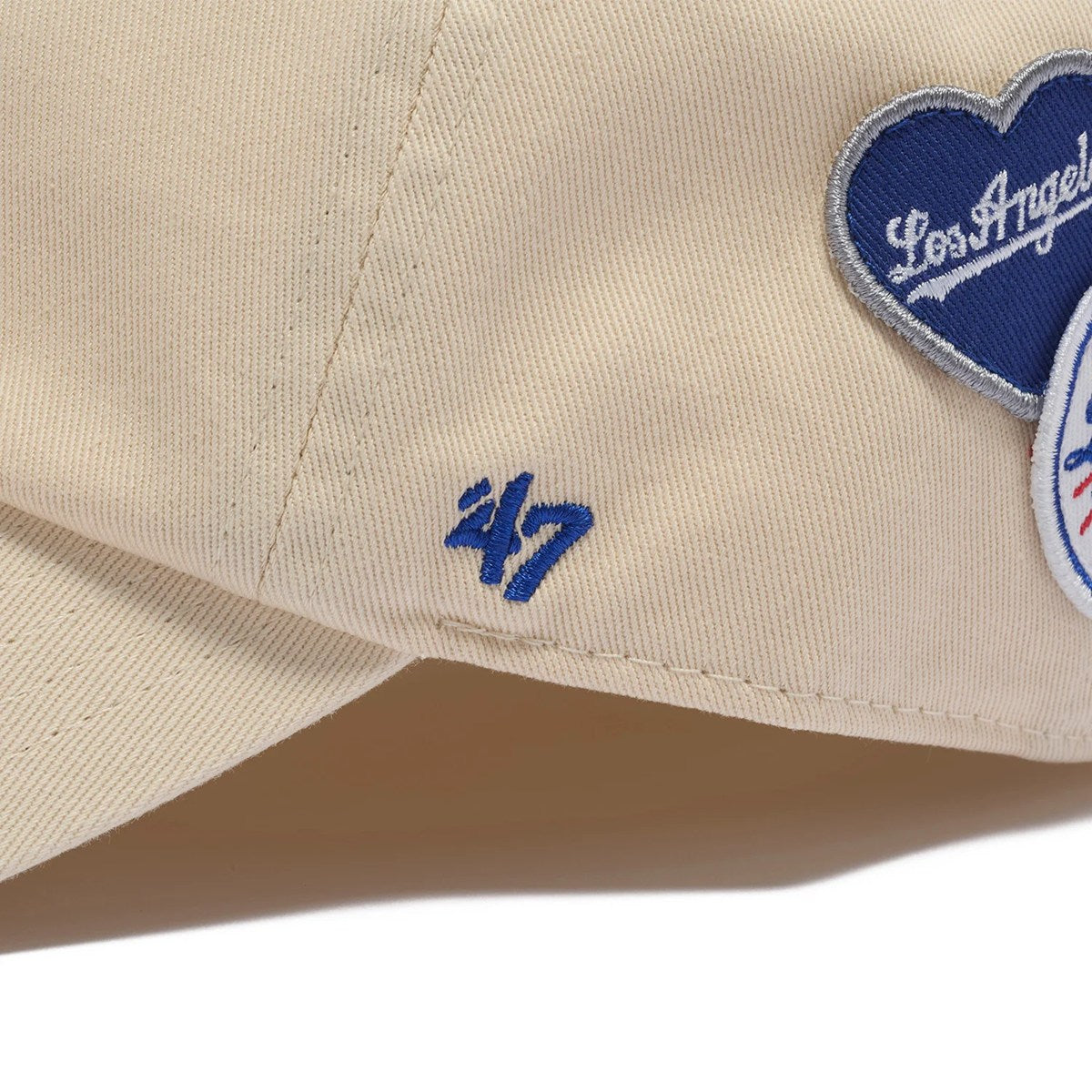 ’47 - Los Angeles Dodgers CLEAN UP BADGES NATURAL 【15173703 47A B-BDGES12GWS-NT】