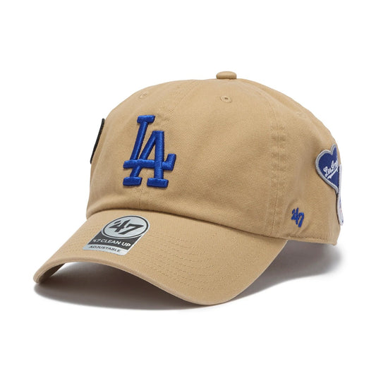 ’47 - Los Angeles Dodgers CLEAN UP BADGES KHAKI 【15173704 47A B-BDGES12GWS-KHA】