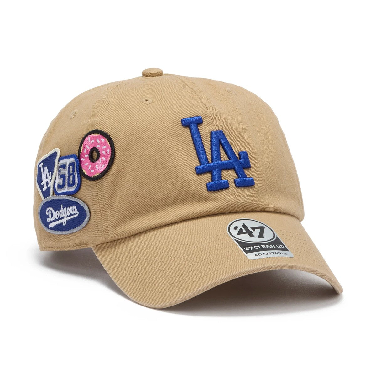’47 - Los Angeles Dodgers CLEAN UP BADGES KHAKI 【15173704 47A B-BDGES12GWS-KHA】