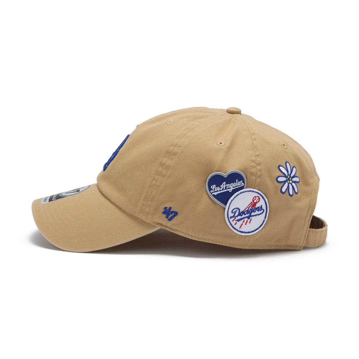 ’47 - Los Angeles Dodgers CLEAN UP BADGES KHAKI 【15173704 47A B-BDGES12GWS-KHA】