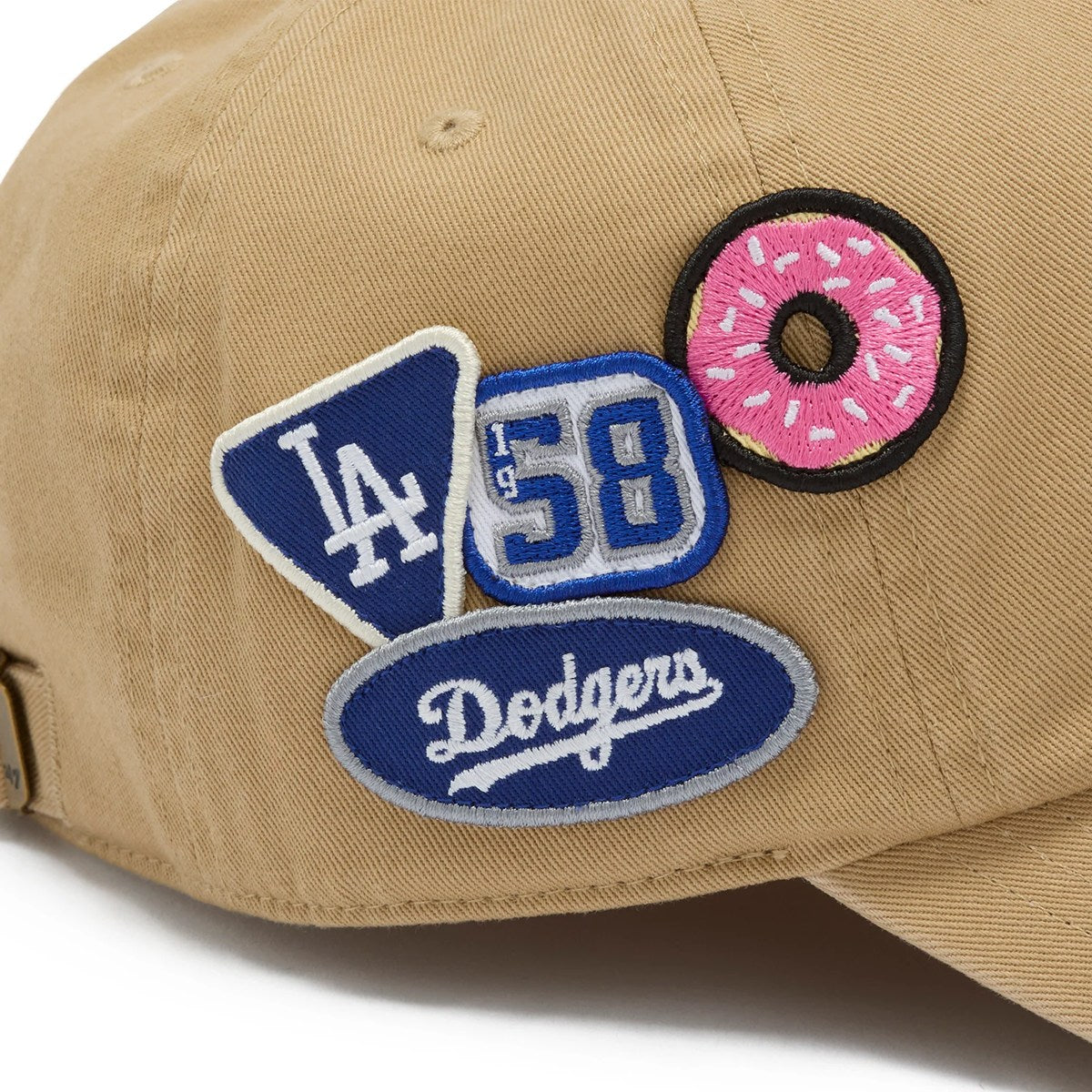 ’47 - Los Angeles Dodgers CLEAN UP BADGES KHAKI 【15173704 47A B-BDGES12GWS-KHA】