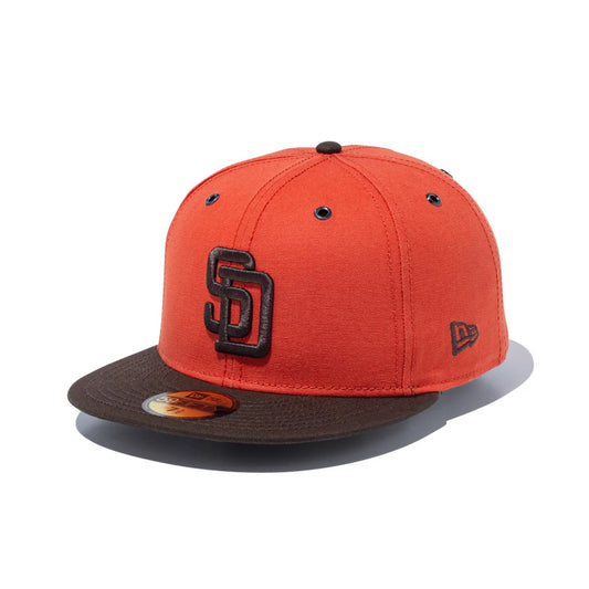 NEW ERA - San Diego Padres 59FIFTY BBQ Duck ORANGE/LIGHT BRONZE【15206621】