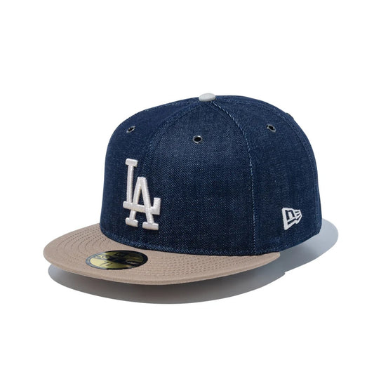 NEW ERA - Los Angeles Dodgers 59FIFTY BBQ Denim DENIM/CAMEL 【15206624】