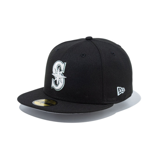 NEW ERA - Seattle Mariners 59FIFTY Mariners Logo BLACK  【15387648】