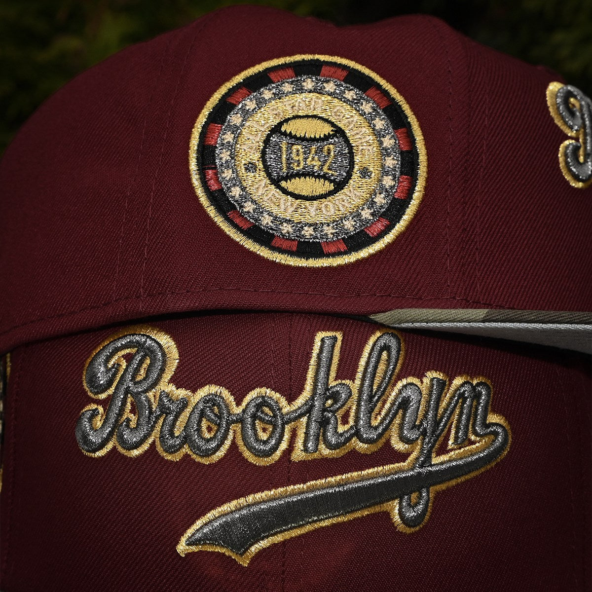 NEW ERA - Brooklyn Dodgers 59Fifty 1942 All Star Game Maroon/Woodland Camo