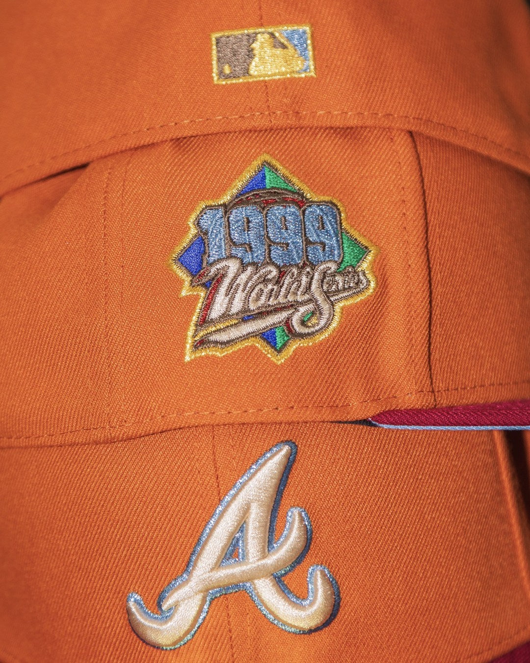 NEW ERA - Atlanta Braves 59Fifty 1999 World Series Rust Orange/Burgundy