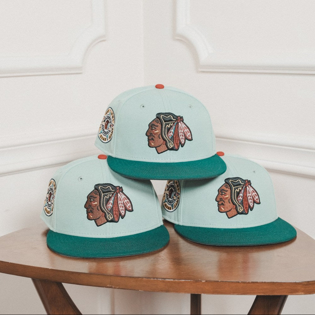 NEW ERA - Chicago Blackhawks 1991 All Star Game Everest Green/Dark Green