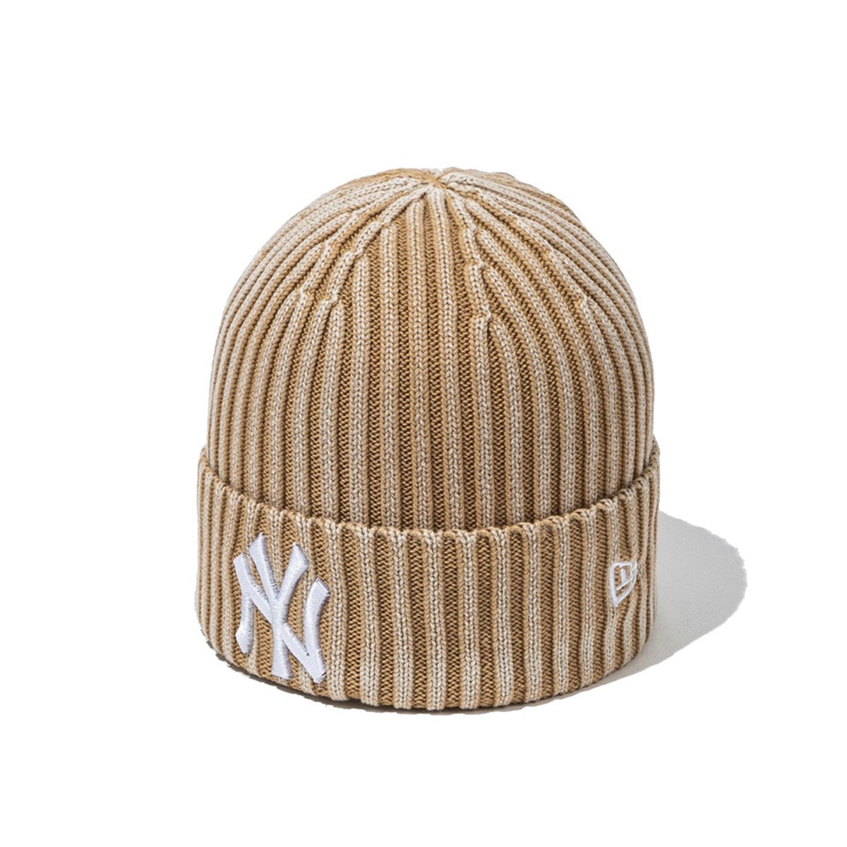 NEW ERA NY YANKEES ITALIAN WASHING BASIC CUFF BEANIE BEIGE【13946840】