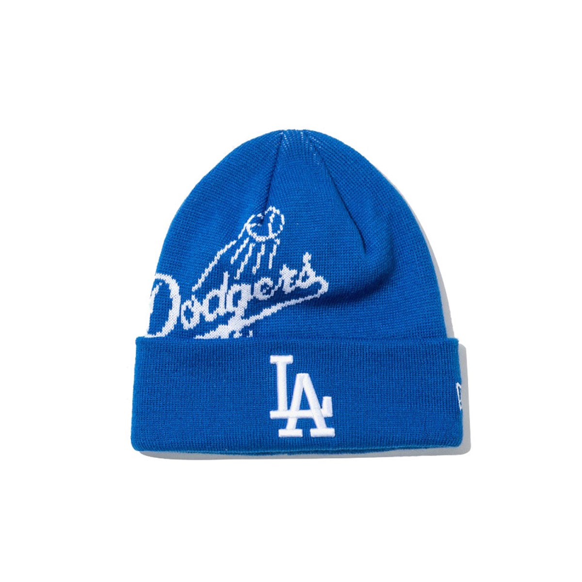 NEW ERA LA DODGERS BIG LOGO BEANIE BLUE【13946857】