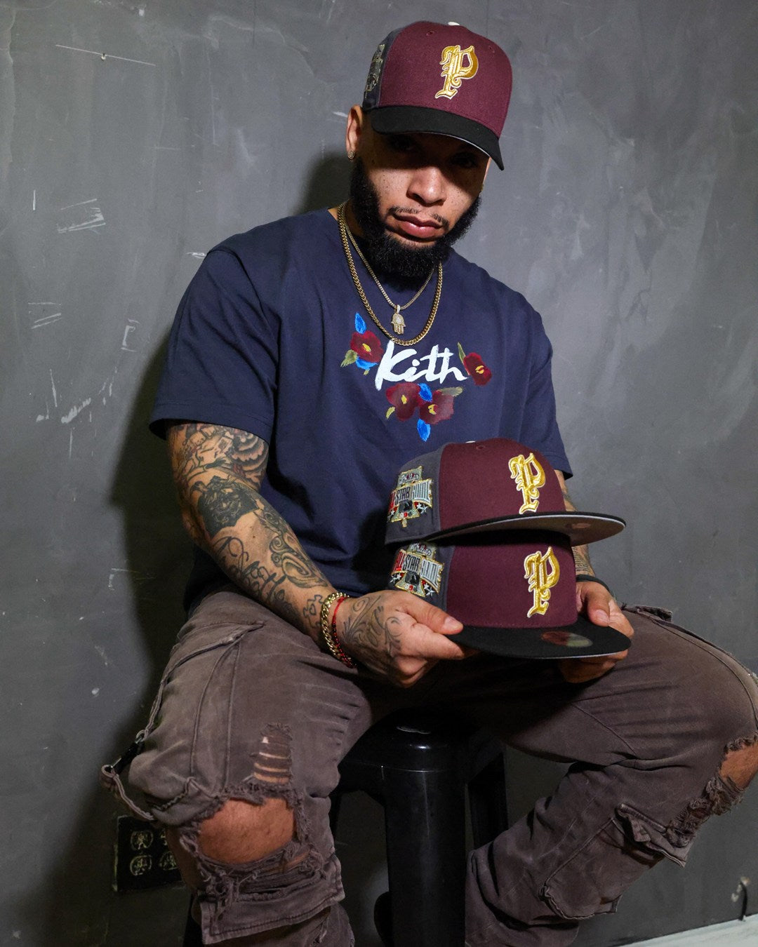 NEW ERA - Philadelphia Phillies 59Fifty 1996 All Star Game Maroon/Black