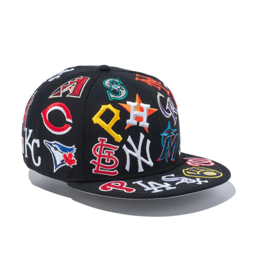 NEW ERA MLB - ALLOVER 9FIFTY BLACK【13751416】