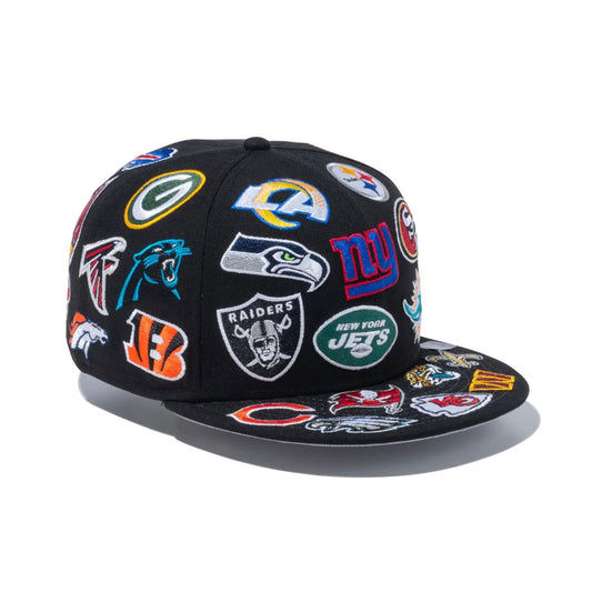 NEW ERA NFL - ALLOVER 9FIFTY BLACK【13773160】